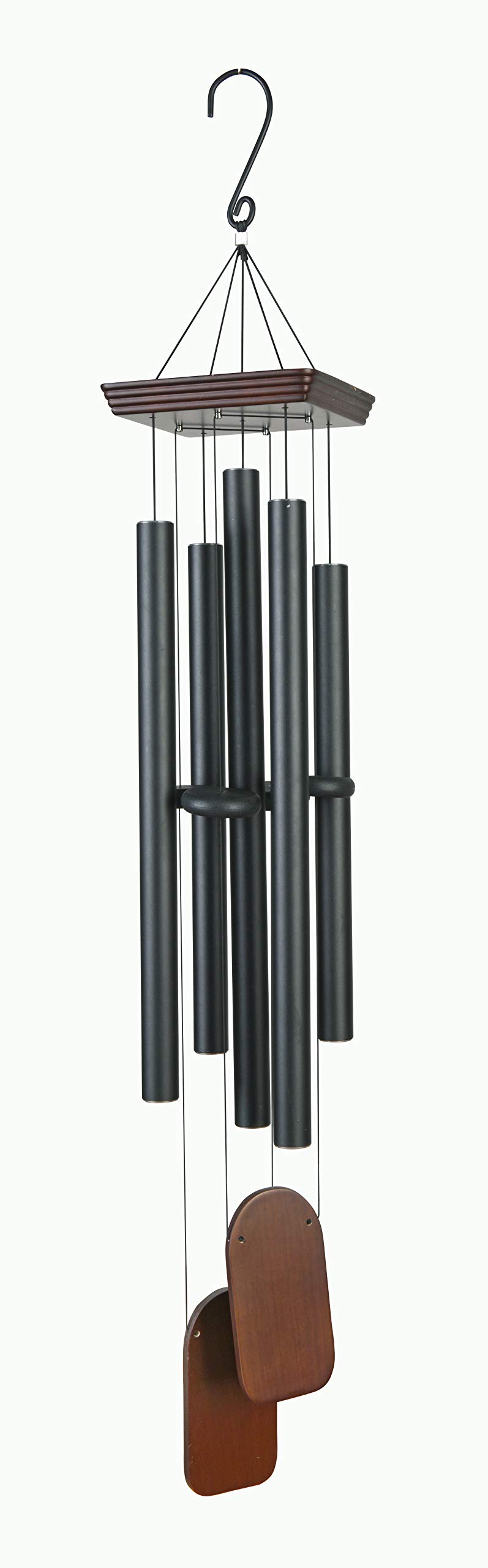 Nature's Melody Symphony Tunes Wind Chime Approx. 48 Inches/Approx. 121 cm Black