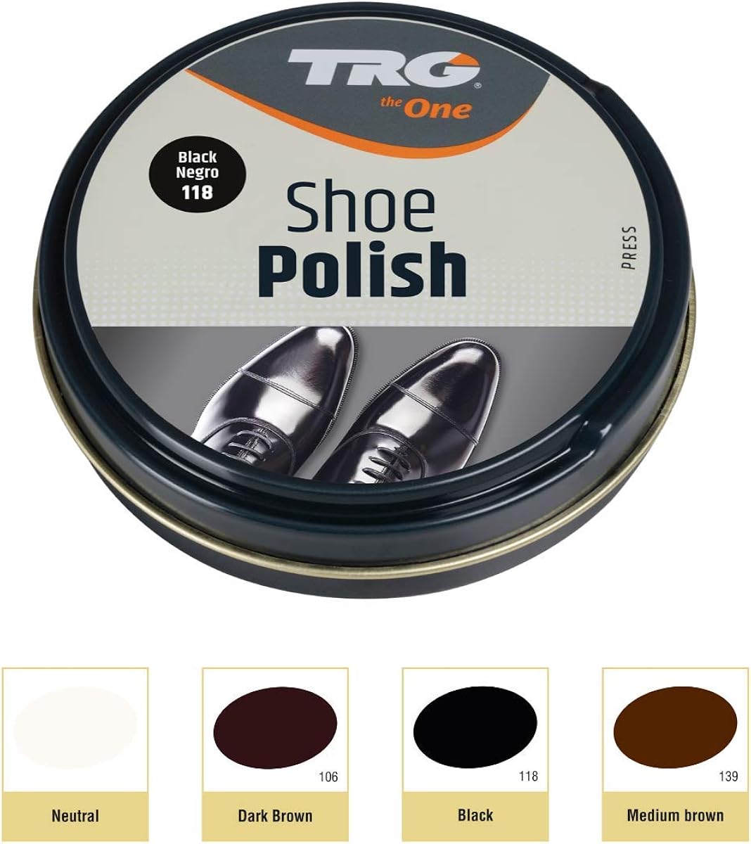 Shoe Polish Paste for Natural and Synthetic Leather Boots Shoes, by TRG: Shoes