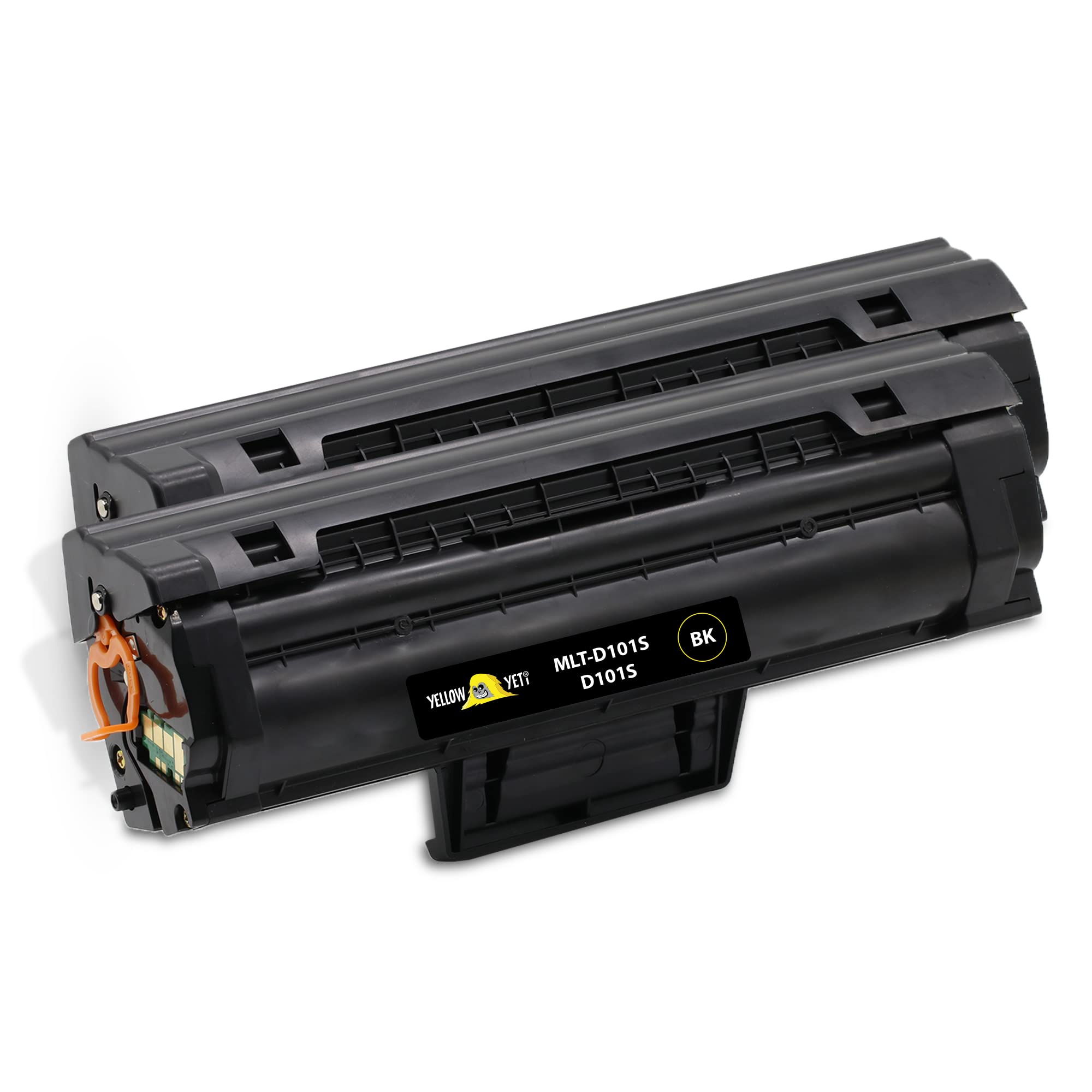 YELLOW YETI MLT-D101S Toner Cartridge Compatible with Samsung ML-2160 ML-2162 ML-2165 ML-2165W ML-2168 SCX-3400 SCX-3400F SCX-3405 SCX-3405F SCX-3405FW SCX-3405W SF-760 SF-760P Black, 2 Pack