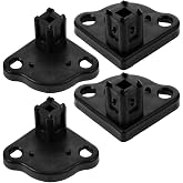 ULTECHNOVO 4 Brackets Pp Black Awning Bracket foot | Easy-to-Install, Splashproof Design, Compact and Lightweight, Automatic foot Design