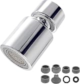 Ainkou Swivel Faucet Aerator 360 Rotating Kitchen Sink Faucet Head 2-Function view 1