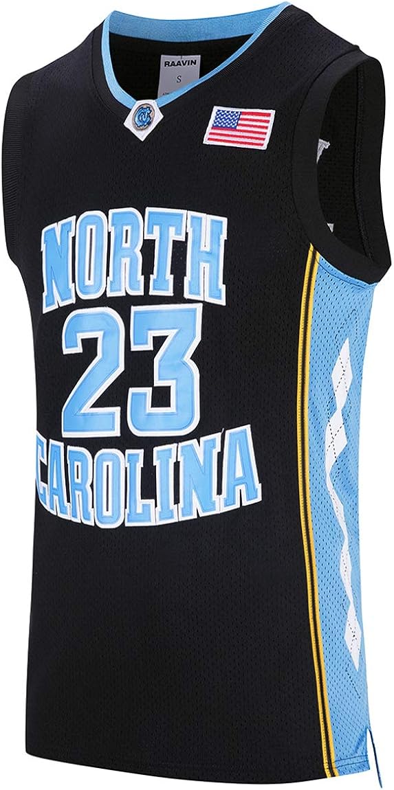 RAAVIN North Carolina 23 Youth Basketball Jersey Retro Athletics Jersey