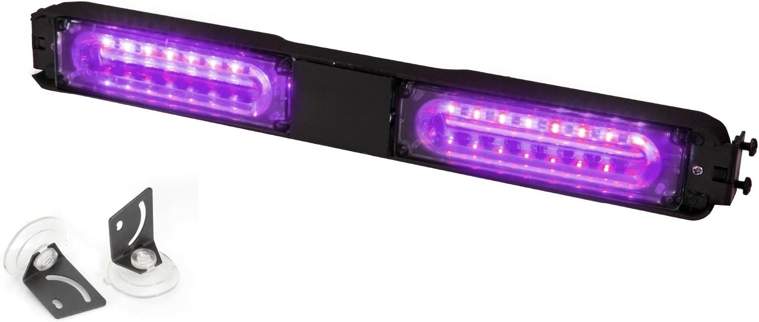 Lumax Slim Alert Vehicle Emergency LED Light Purple Automotive