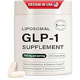 GLP-1 Probiotic Supplement with Hunger, Cravings, Gut Health, 90 Capsules | Support GLP1 Naturally for Women and Men, with Prebiotic &amp; Probiotic Blend