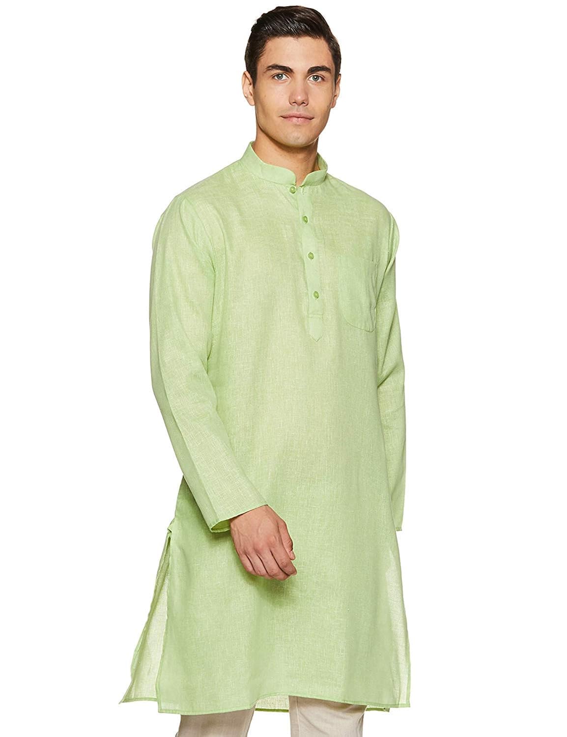 Buy Royal Kurta Mens Khadi Linen Cotton Kurta at Amazon.in