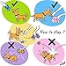 Chiwava 4PCS 3.1'' Squeak Latex Puppy Toy Lovely Elephant Cow Sets Pet Interactive Play for Small Dogs Assorted Color