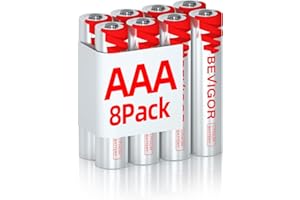 BEVIGOR Lithium Batteries AAA Size, AAA Battery 8 Pack, 1200mAh 1.5V Double A Battery, Longer Lasting Lithium Iron Batteries 