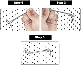 AHUNTTER 80PCS 10cm Metal Pegboard Hooks Heavy Duty Wall Display Silver view 5