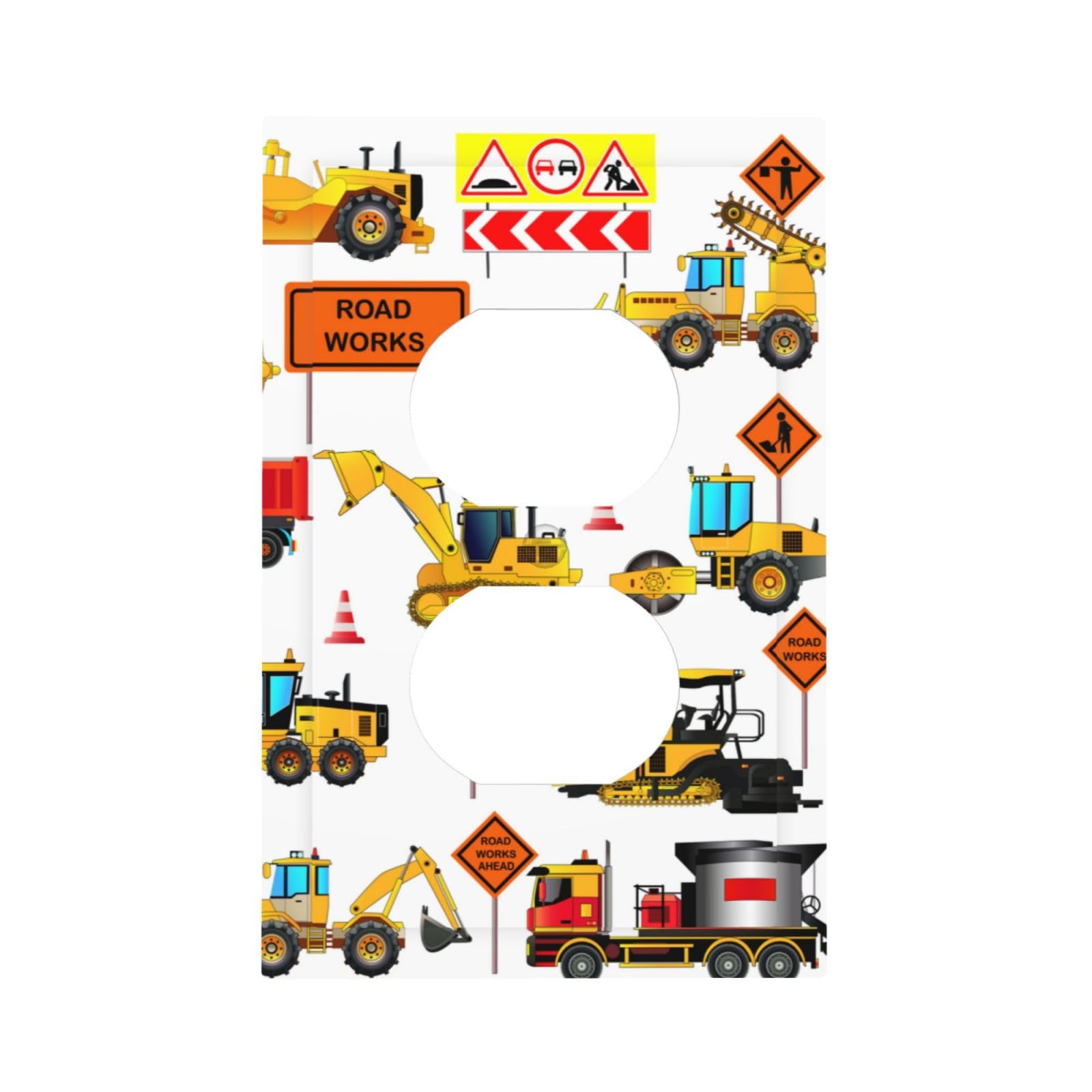 Construction Trucks 1 Gang Electrical Duplex Outlet