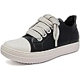 Uootopo Low Top Sneakers for Men Comfortable Platform Walking Shoes