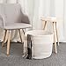 Solaya Large Rope Basket Storage 17x15 - Hand Woven Decorative Large Natural Cotton Basket with Handles - Round Laundry Hamper, Clothes, Diapers, Toys, Towels, Blankets & Kids Nursery