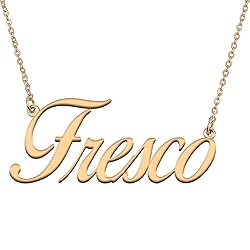 HUAN XUN Customized Custom Simple Any Name Necklace