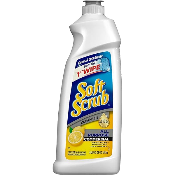 SOFT SCRUB ALL PURPOSE COMMERCIAL SURFACE CLEANSER, LEMON, 36 FLUID OUNCES