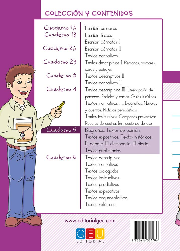 Escribir es divertido si sabes como. Cuaderno 5 / Editorial GEU ...