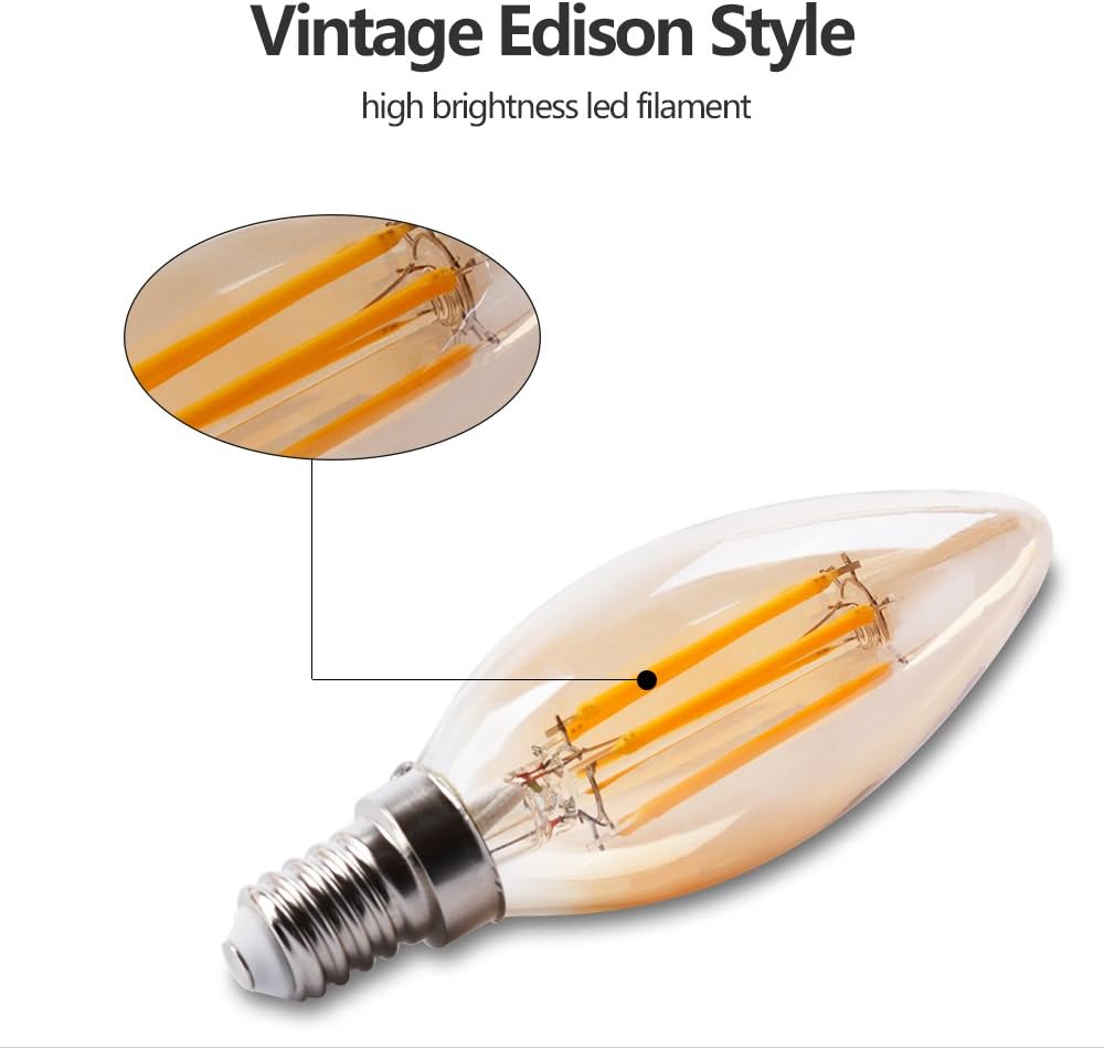E14 Dimmalbe LED Candle Bulbs - Image 4