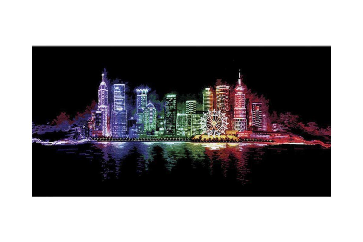 Andriana Cross Stitch Kit - Night Town