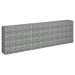 vidaXL Rectangular Gabion Raised Garden Bed