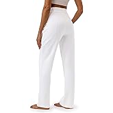 ENERBLOOM Women's Sweatpants with Pockets Elastic High Waisted Joggers Casual Straight Leg Drawstring Athletic Pants 31''