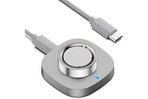 Hexasider Charger Compatible with Aura-Ring Gen 4, Charging Dock with USB-C Cable for Aura-Ring 4, Size 6