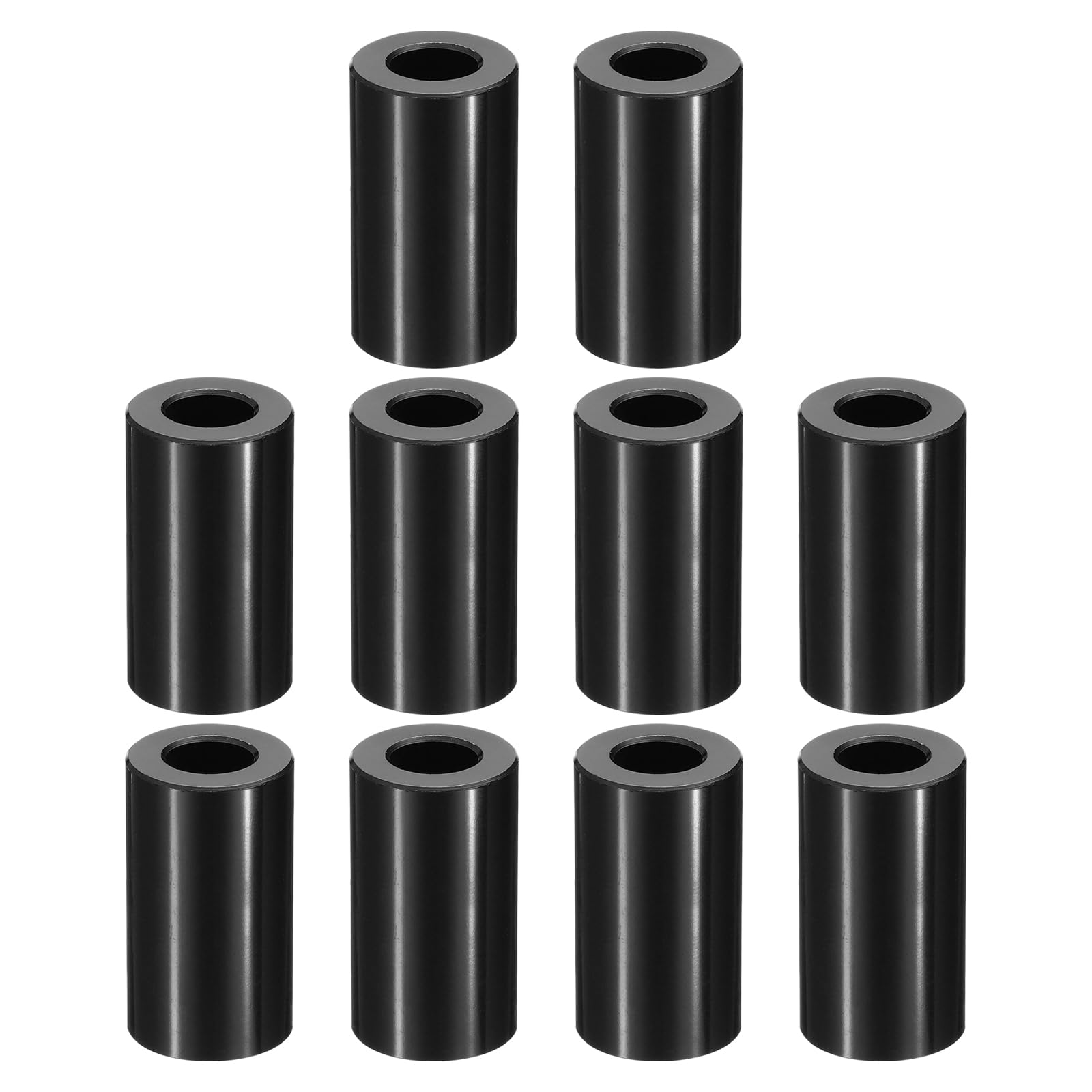 PATIKIL M10 Aluminum Spacers, 10 Pcs Metal Spacer Aluminum M10 x 3/4" OD x 1-5/16" L Aluminum Spacer Screw Standoff Round for 3/8" or M10 Screw Bolts