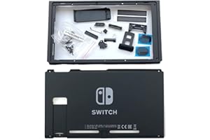 VANJUNN Full Housing Shell with Backplate Case and Middle Frame Replacement for Nintendo Switch 2019 2020 Mode HAC-001(-01) Only