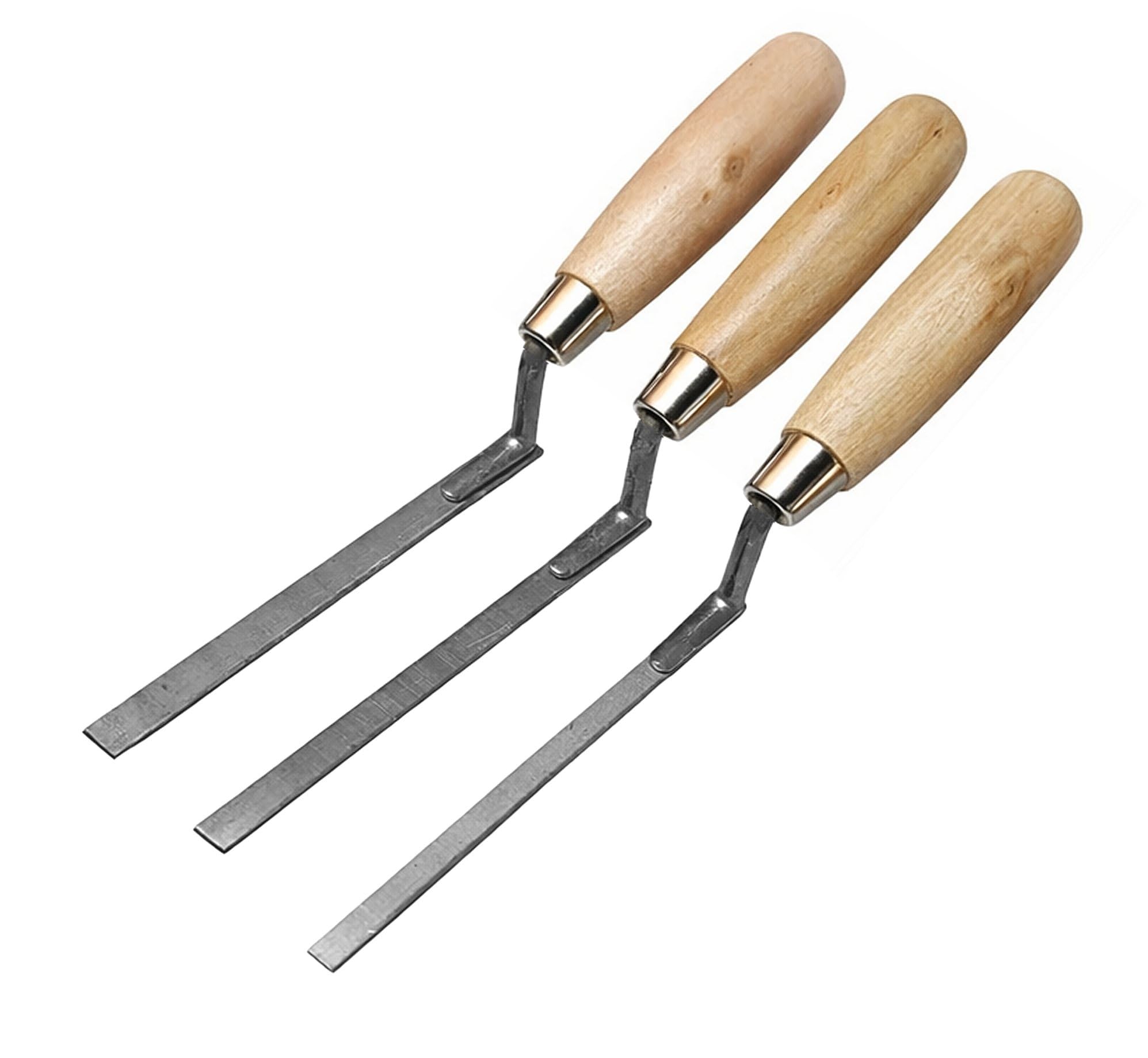 3 x Spring Carbon Steel Finger Pointing Trowel 8 10 12 mm Brick Jointer Tuck Bricklayer (Set)