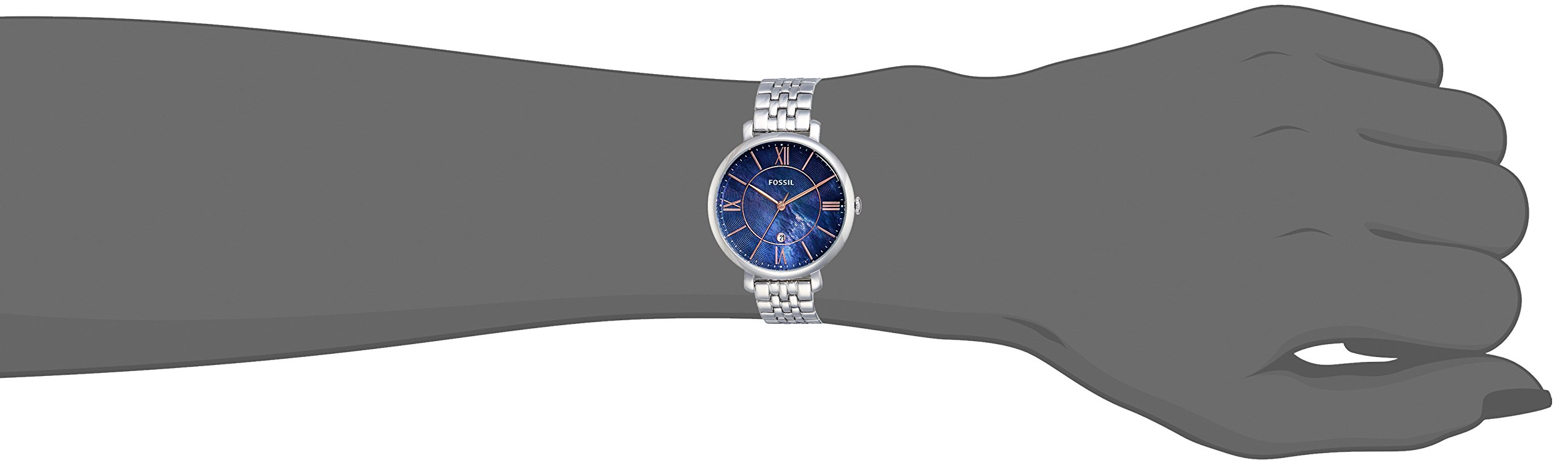 Ladies Fossil ES4205 Jacqueline Three-Hand Date Stainless Steel, Quartz … Fossil Jacqueline ES 4205 2599/- – Luxury Hack main image 4