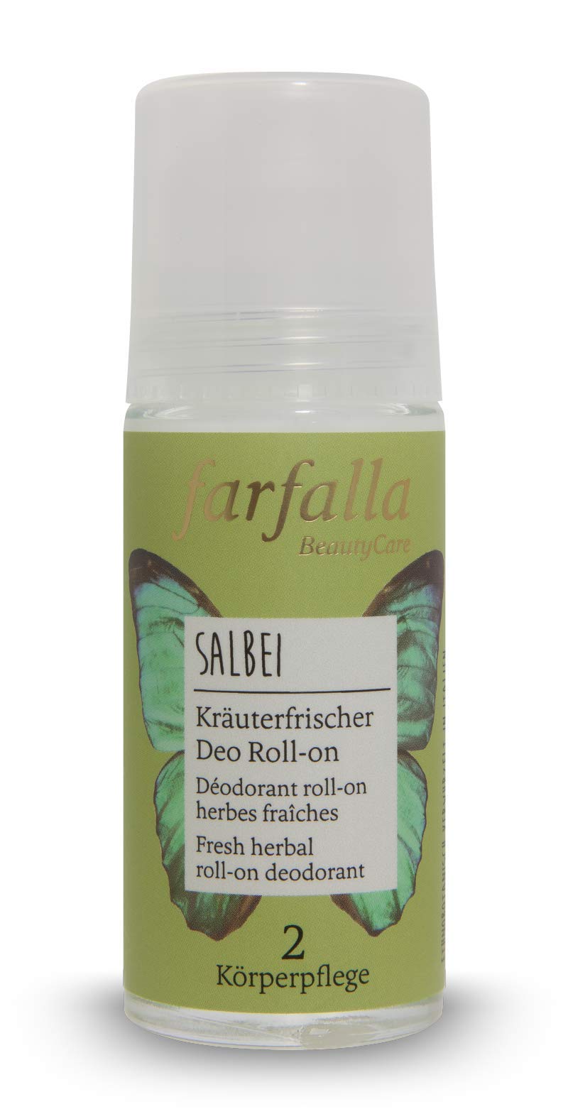 farfalla Sage Herbal Freshener Roll-On Deodorant 50 ml