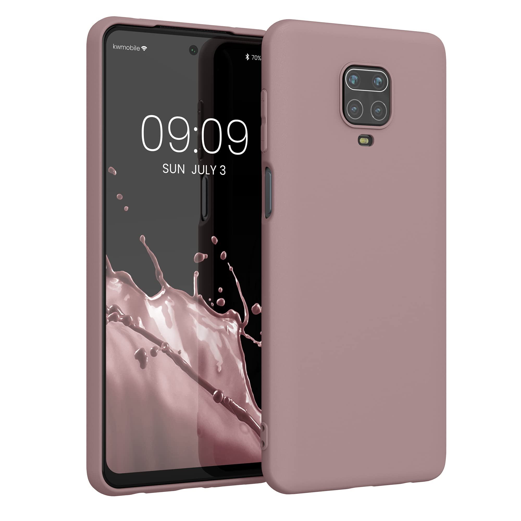 kwmobile Case for Xiaomi Redmi Note 9S / 9 Pro / 9 Pro Max Case - Soft Cover - Shockproof TPU Material - Wireless Charging - Nude Lilac โ image 1