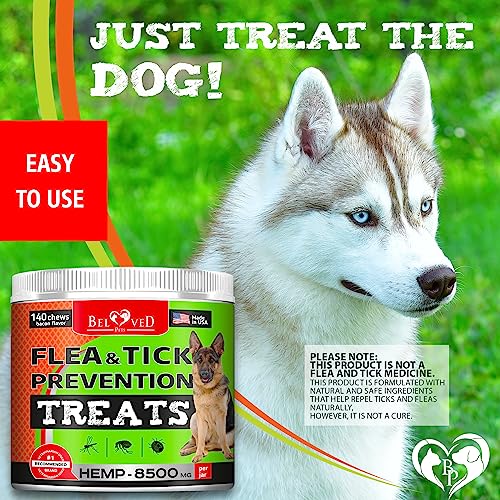 Beloved Pets Flea and Tick Prevention Chewable Pills for Dogs