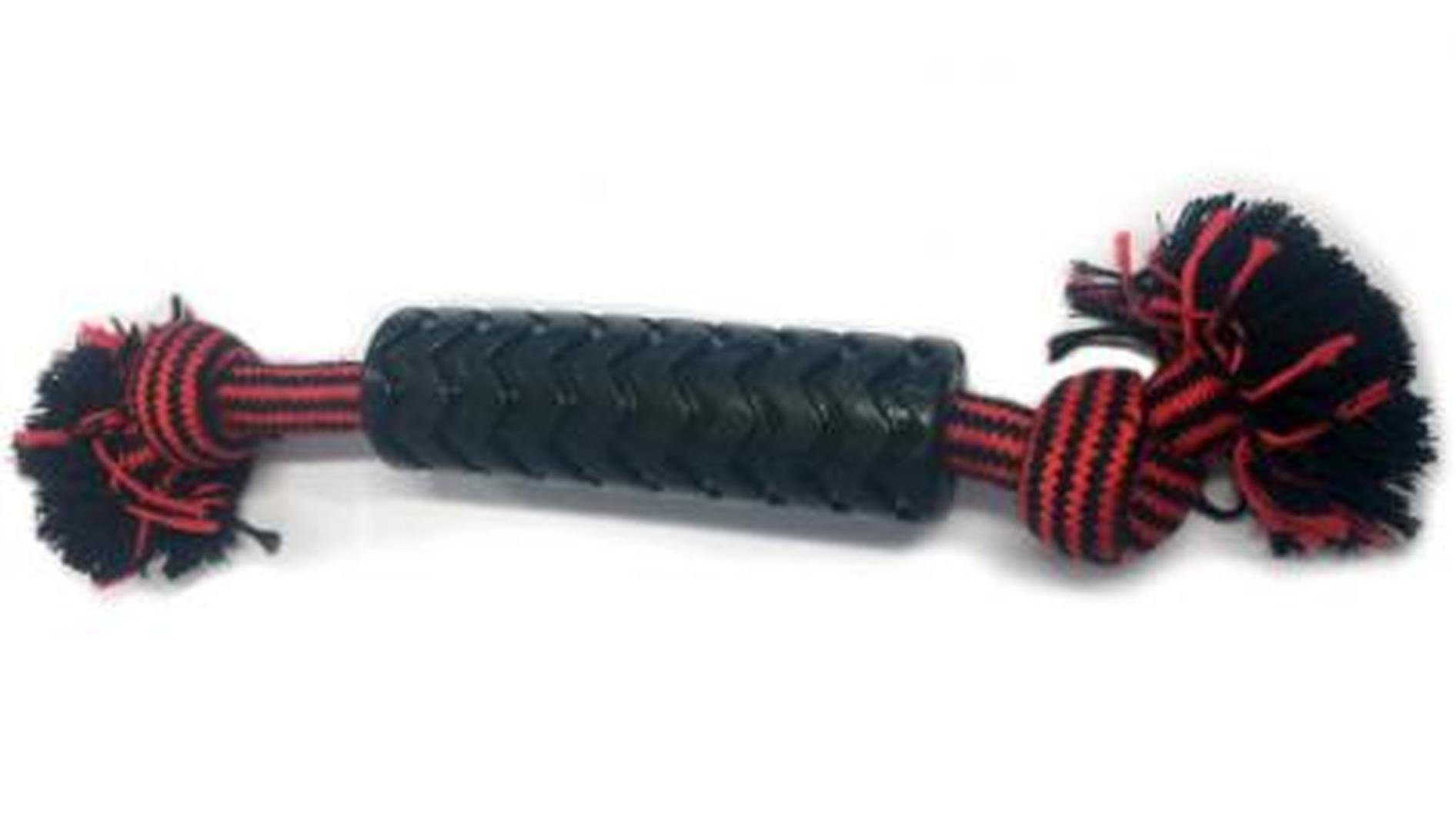 Pet Brands Tough Tugger TPR Sleeved Rope Dog Toy, Black