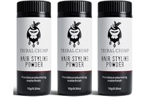 Tribal Chimp Hair Styling Powder for Men and Women, Hair Volumizer and Texture Powder - 3 Pc Set, 10g