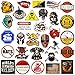 Hard hat stickers Big 30-Pack Badass American patriotic accessories for helmet,hardhat,welding,tool box,construction,union,military,ironworker,lineman,oilfield,electrician,pipeliner
