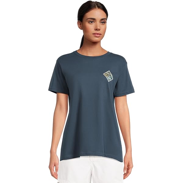 Salty Crew Women's Shape Shack Boyfriend Tee, Charcoal at Amazon