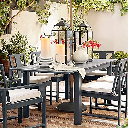 Homemory 8" x 4" Large Waterproof Outdoor Flameless Candles with Remote