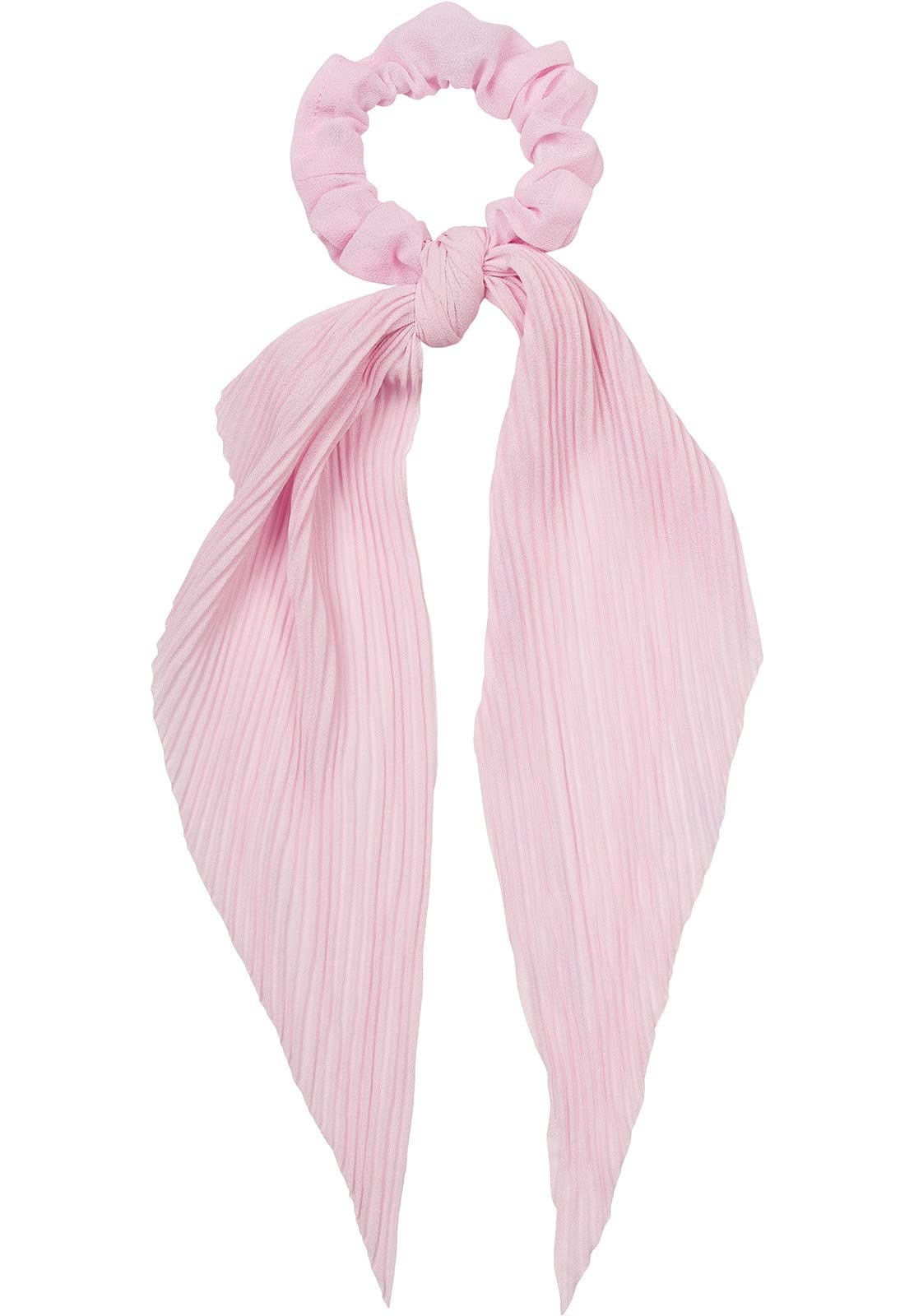 styleBREAKER Ladies hair tie pleated with bow in retro style, elastic, scrunchie, plait elastic, hair band 04027014, Colour:Rose