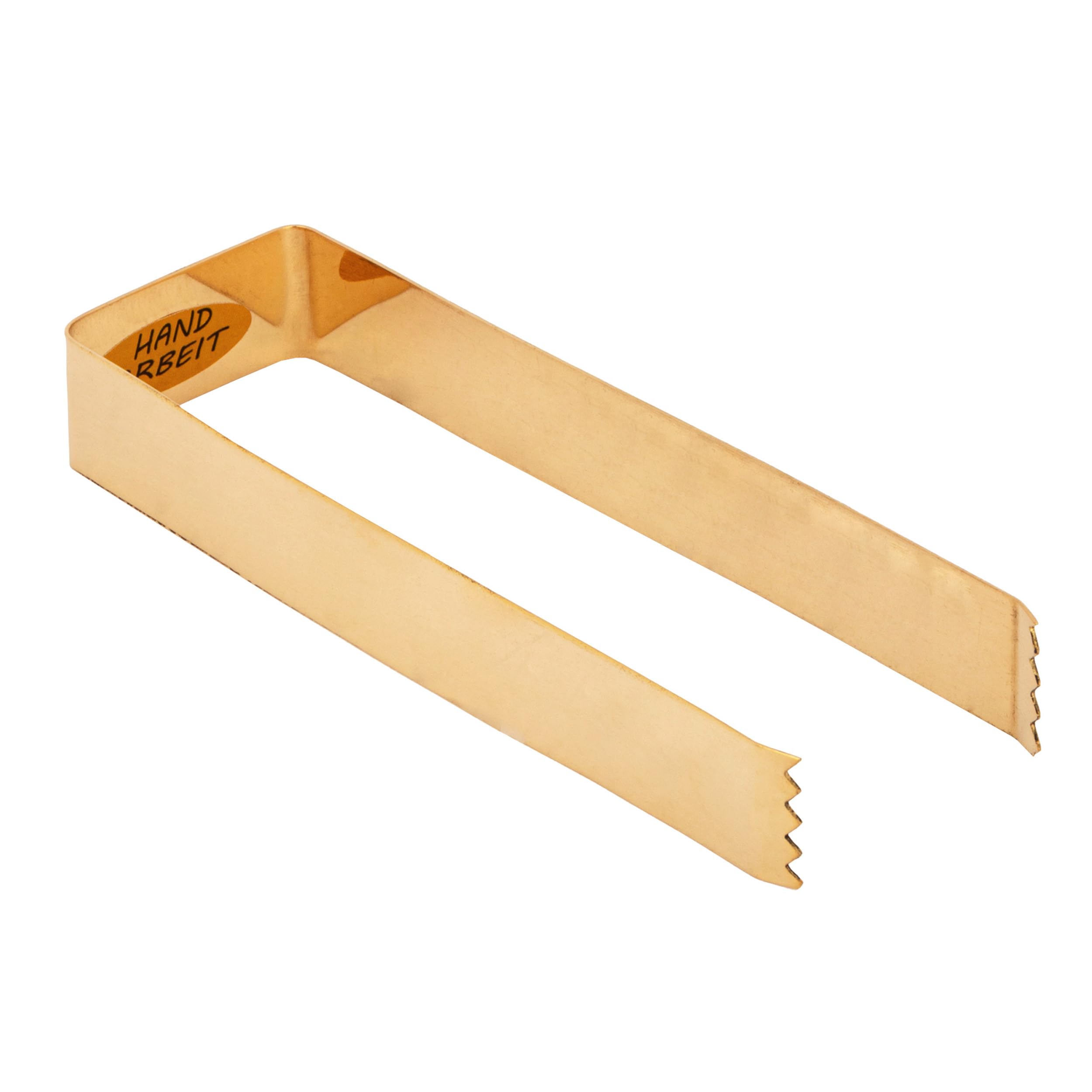 NKlaus 15009 Brass Charcoal Tongs 13 x 4 cm Smoking Accessories for Charcoal Barbecue Tongs Shisha Tongs