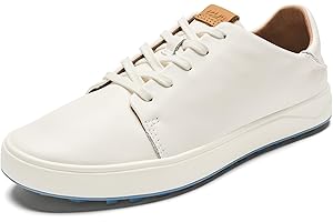 OLUKAI Wailea Women's Golf Shoes, Spikeless Golf Shoes, Supple Full-Grain Leather & Contoured Footbed, Waterproof & Stain-Resistant