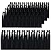 Syleia Hair Ties Pack of 100, Black Color, Elastic Band, Ponytail Holders, Elastic Ribbon, Hair Band, Crease Free, Hand Knotted, Metal-free, Ouchless
