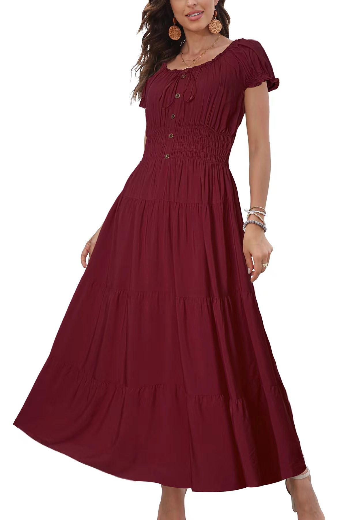 2025 estate donna Casual abito bohémien con stampa floreale abito lungo per le v 2025 estate donna Casual abito bohémien con stampa floreale abito lungo per le v