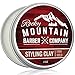 Rocky Mountain Barber Company Hair Styling Clay for Men – Molding Hair Product with Firm Hold for Shorter Styles – Workable Shine-Free Matte Finish with Natural Plant Derived Ingredients- 2 OZ