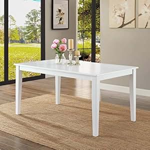 Amazon.com: Better Homes and Gardens Bankston Dining Table, White