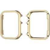Metal Case Compatible with Apple Watch 38mm 42mm 40mm 44mm 41mm 45mm 49mm, Women Men Aluminium Full Coverage Bumper Protective Frame Cover Compatible with iWatch Ultra 2 1 Series 9 8 7 6 5 4 3 2 1 SE