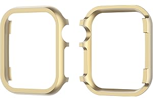 Compatible with iWatch 40mm Case Gold, Bumper Protector Cases Aluminum Frame Case Scratch Resistant Ultra-Thin Metal Cover Ru