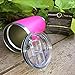 CHILLOUT LIFE 20 oz Stainless Steel Tumbler with Lid - Double Wall Vacuum Insulated Coffee Mug with Splash Proof Lid and Straw for Hot & Cold Drinks, Pink Tumbler