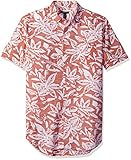 Van Heusen Men's Printed Slub Short Sleeve Shirt