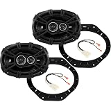 Kicker 43DSC69304 DS Series 6x9 3-Way Car Speakers – 90W RMS, Pair