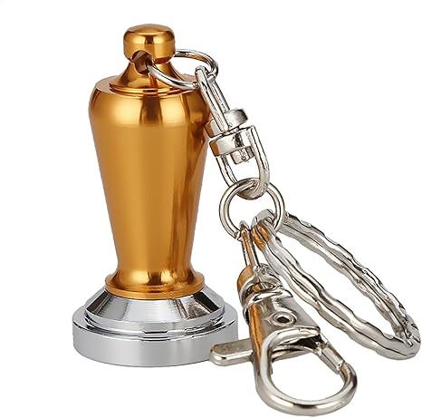 Amazon Joymerit ステンレス製のコーヒータンパーキーリングキーホルダーコーヒーアクセサリー4色 ゴールド サイフォン用アクセサリ 部品 オンライン通販