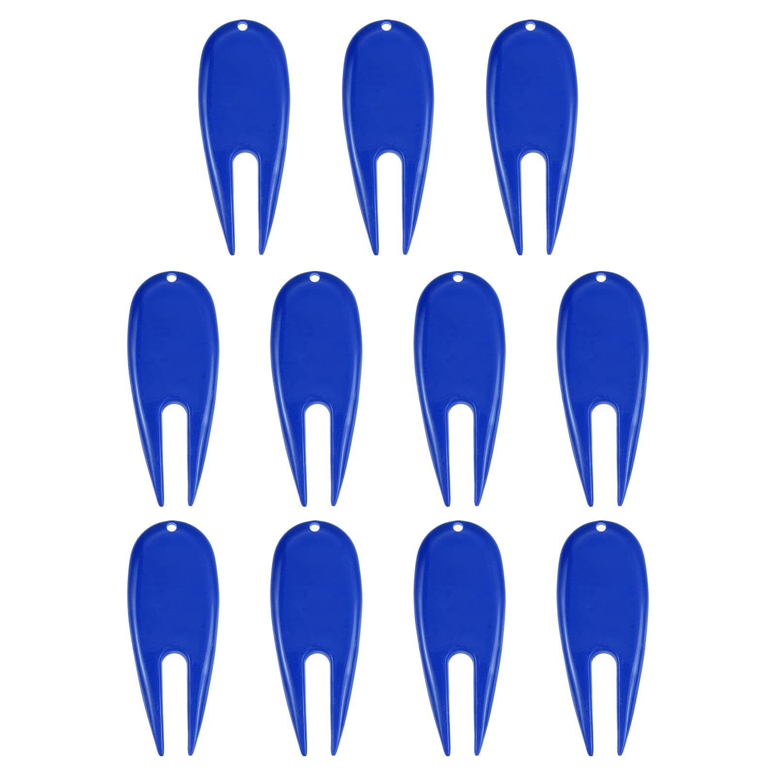 PATIKIL Golf Divot Tool, 12 Pack Plastic Golf Repair Tool Ball Marker for Golfer, Blue