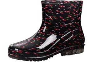 Rain Boots Women Short Rubber Boots Botte De Pluie Femme Ankle Rain Shoes Garden Shoes for Sailing Fishing Camping